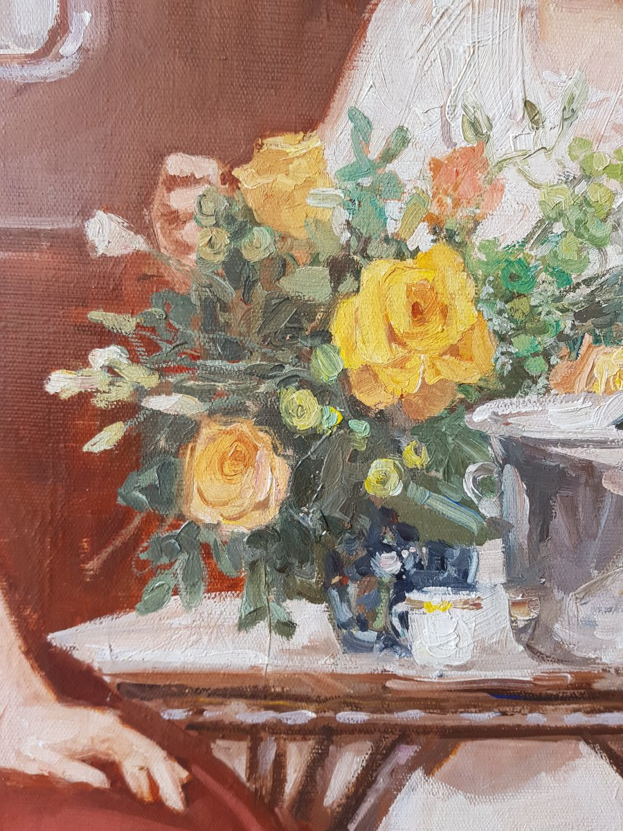 ZEYTLINE - Grande huile sur toile - Belle époque, PARIS-photo-4