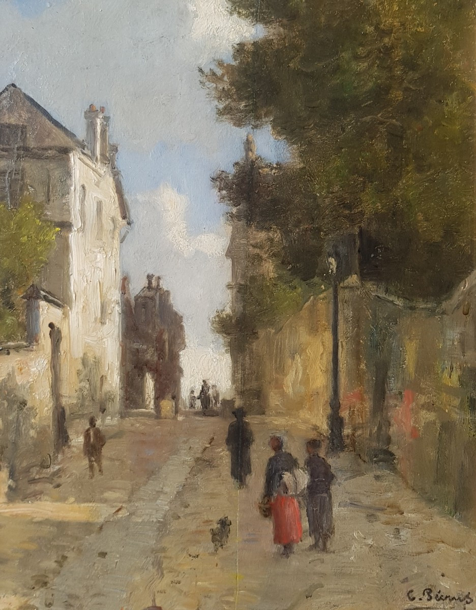 Pecrus - Oil On Panel - 1880 - Montmartre, Paris-photo-2