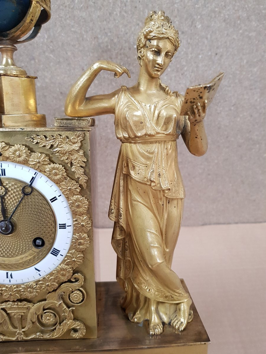 Empire Pendulum / Clock - Astronomy - Urania -photo-3