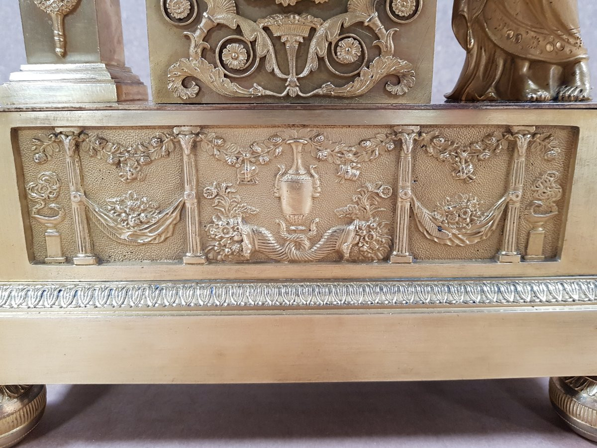 Empire Pendulum / Clock - Astronomy - Urania -photo-4