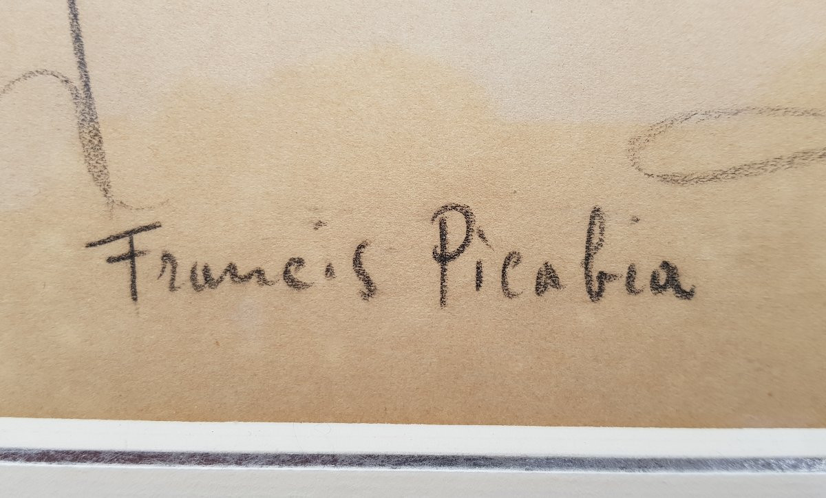 Francis PICABIA - Dessin - Portrait - CERTIFICAT-photo-4