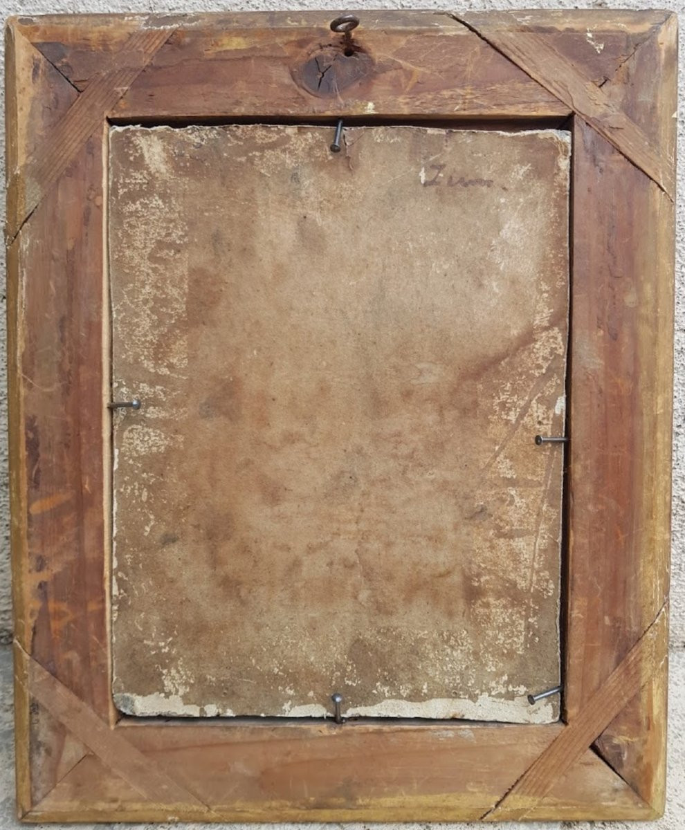 Ziem - Barbizon - Oil Painting - 1850 - Cottage In Forest-photo-3