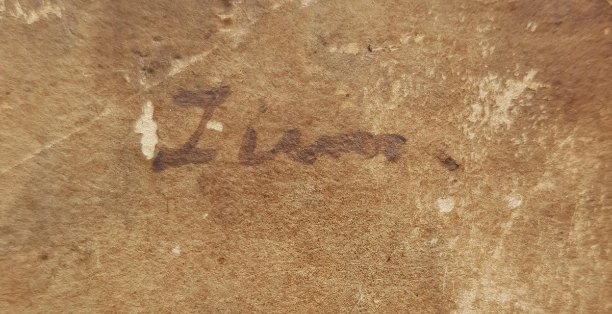 Ziem - Barbizon - Oil Painting - 1850 - Cottage In Forest-photo-1