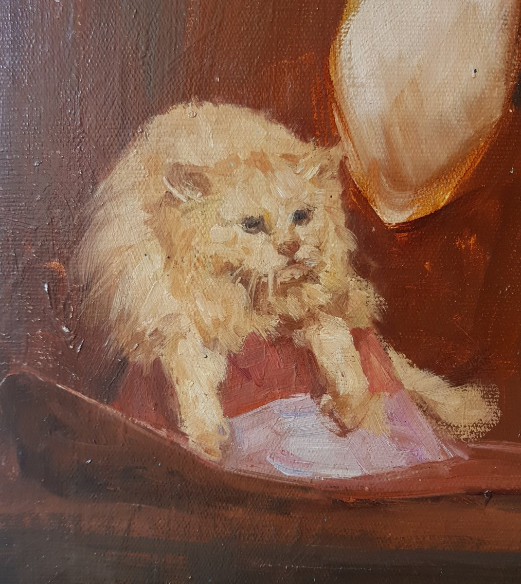 Léon ZEYTLINE - Huile sur toile - Elégantes à PARIS-photo-3