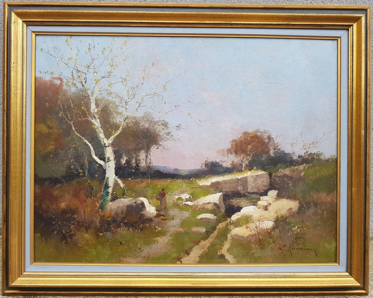 GALIEN LALOUE - Huile sur toile - 49 x 65 cms - Paysage 