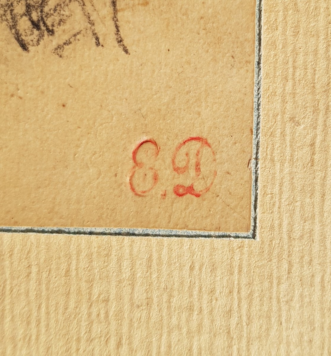 Eugène DELACROIX - Dessin crayon - Portrait de femme-photo-2