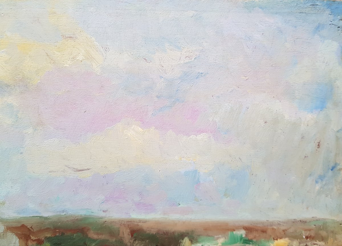 Albert Lebourg - Oil On Panel - Boats In Rouen-photo-3