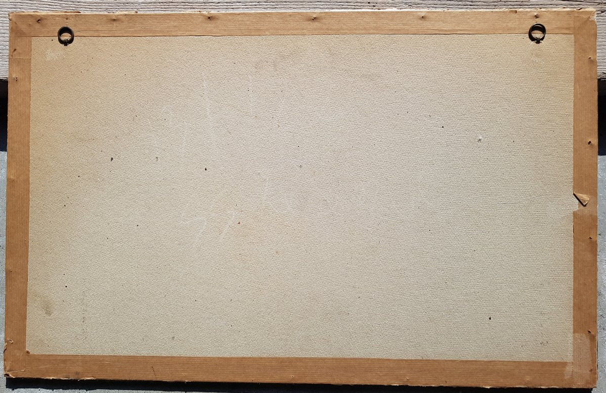 Paul-César HELLEU - Dessin 28 x 50 cms - Jeune fille-photo-5