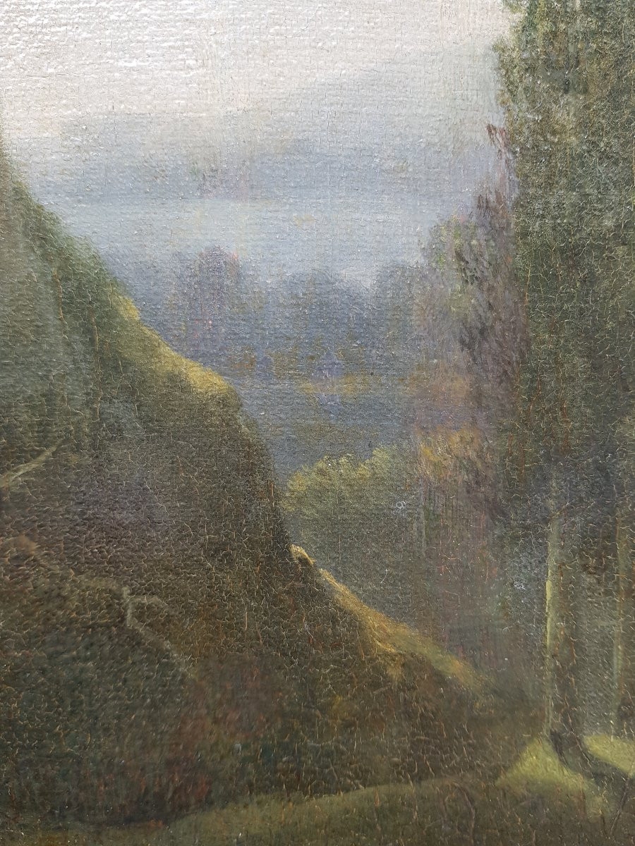 Jean-Victor BERTIN - Huile sur toile - Paysage d'Italie - 1800-photo-7