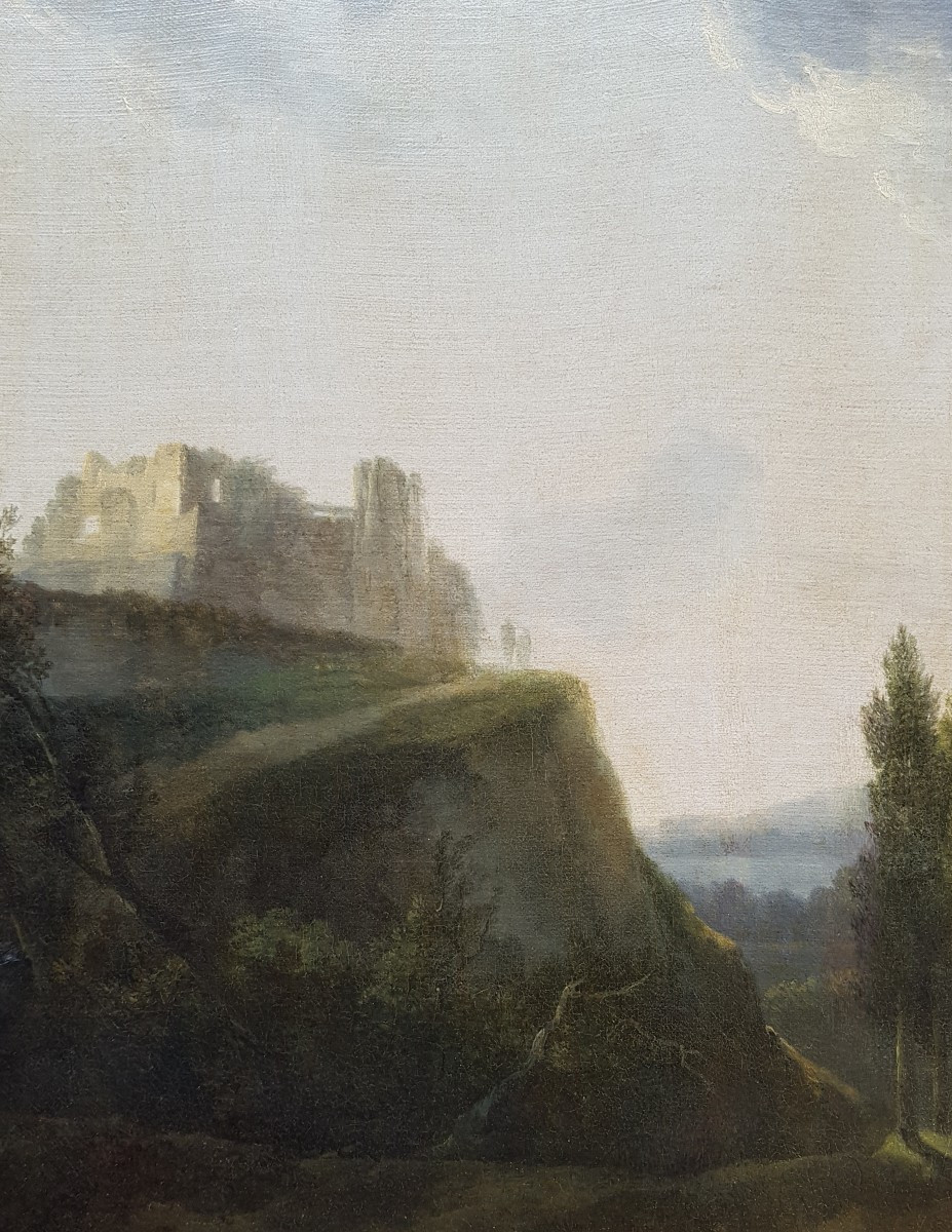 Jean-Victor BERTIN - Huile sur toile - Paysage d'Italie - 1800