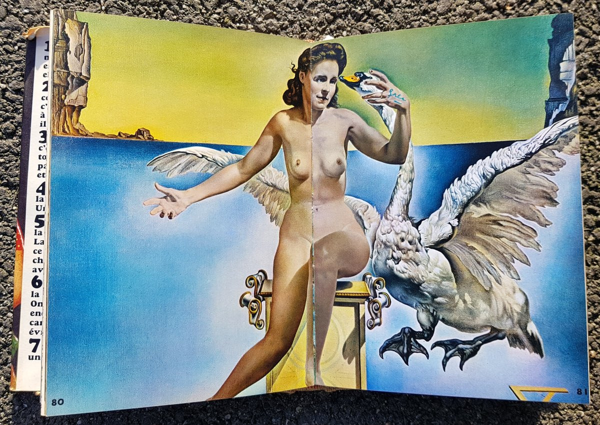 Salvador DALI - Dessin - Livre dédicacé - 1971-photo-3