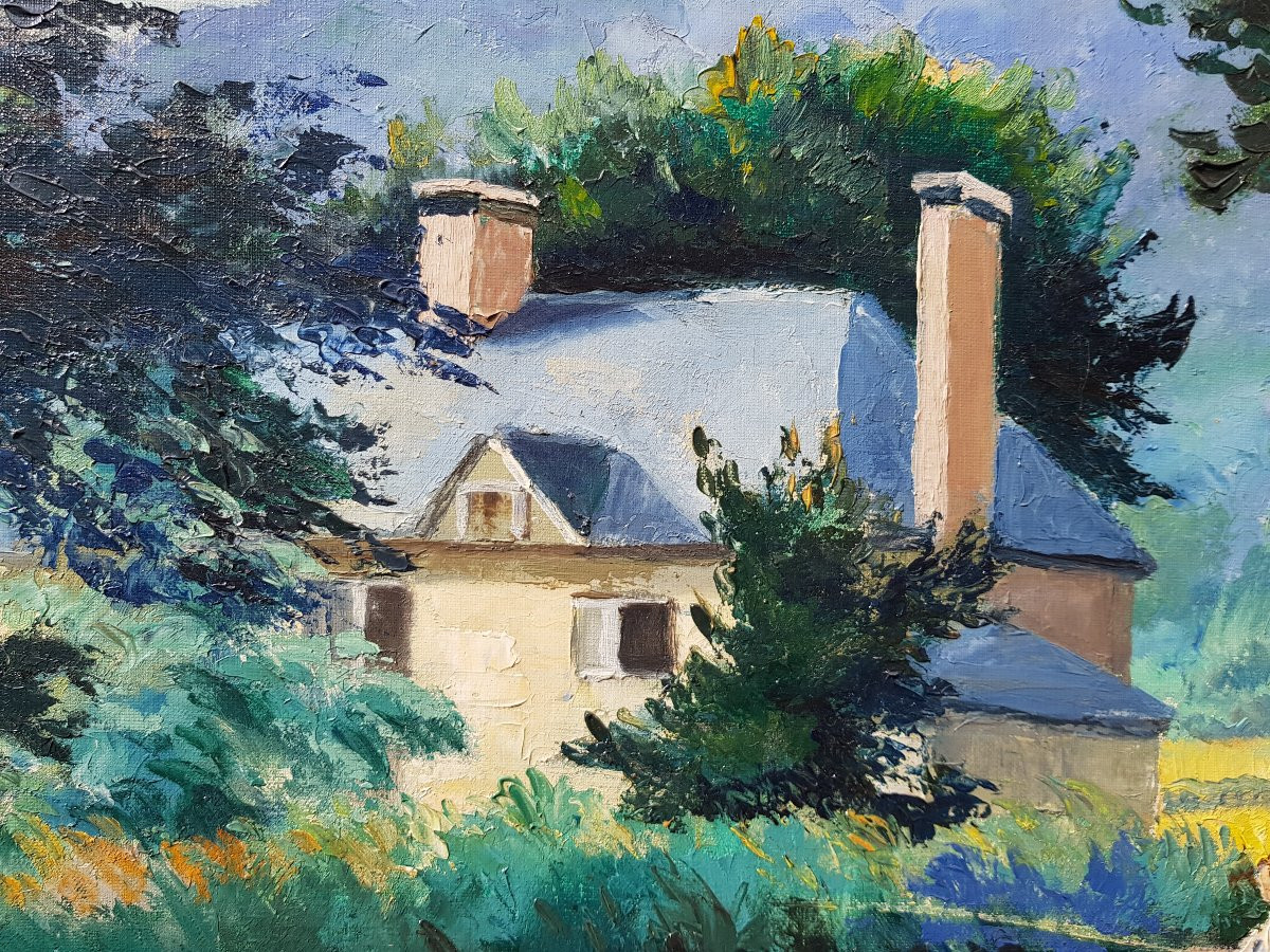 Paul-emile Pissarro - Oil On Canvas - 54 X 65 Cm - River-photo-6