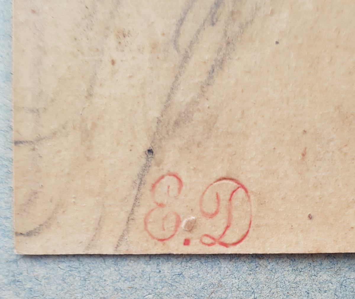 Eugène Delacroix - Pencil Drawing - Portrait Mirabeau-photo-4