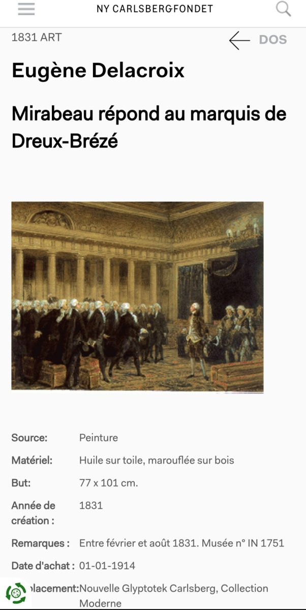 Eugène Delacroix - Pencil Drawing - Portrait Mirabeau-photo-3