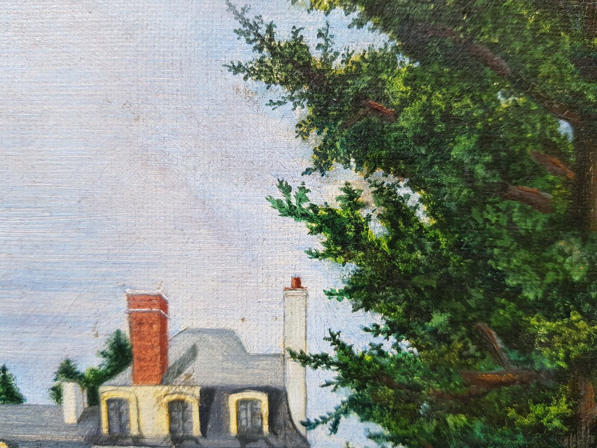 Naive School - Oil On Canvas - Signed Henri Rousseau-photo-2