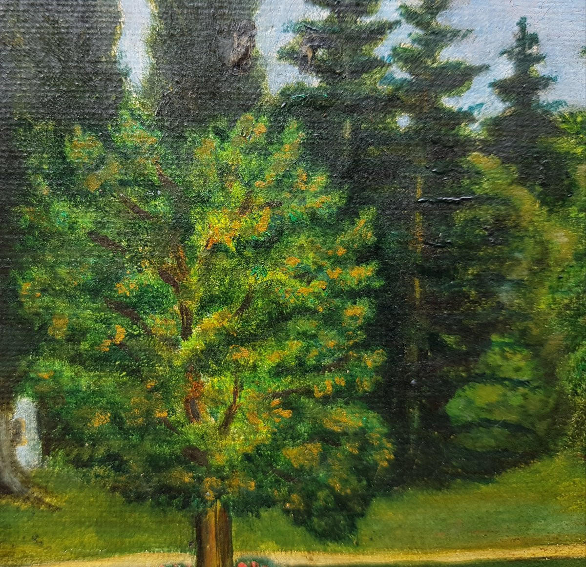 Naive School - Oil On Canvas - Signed Henri Rousseau-photo-3