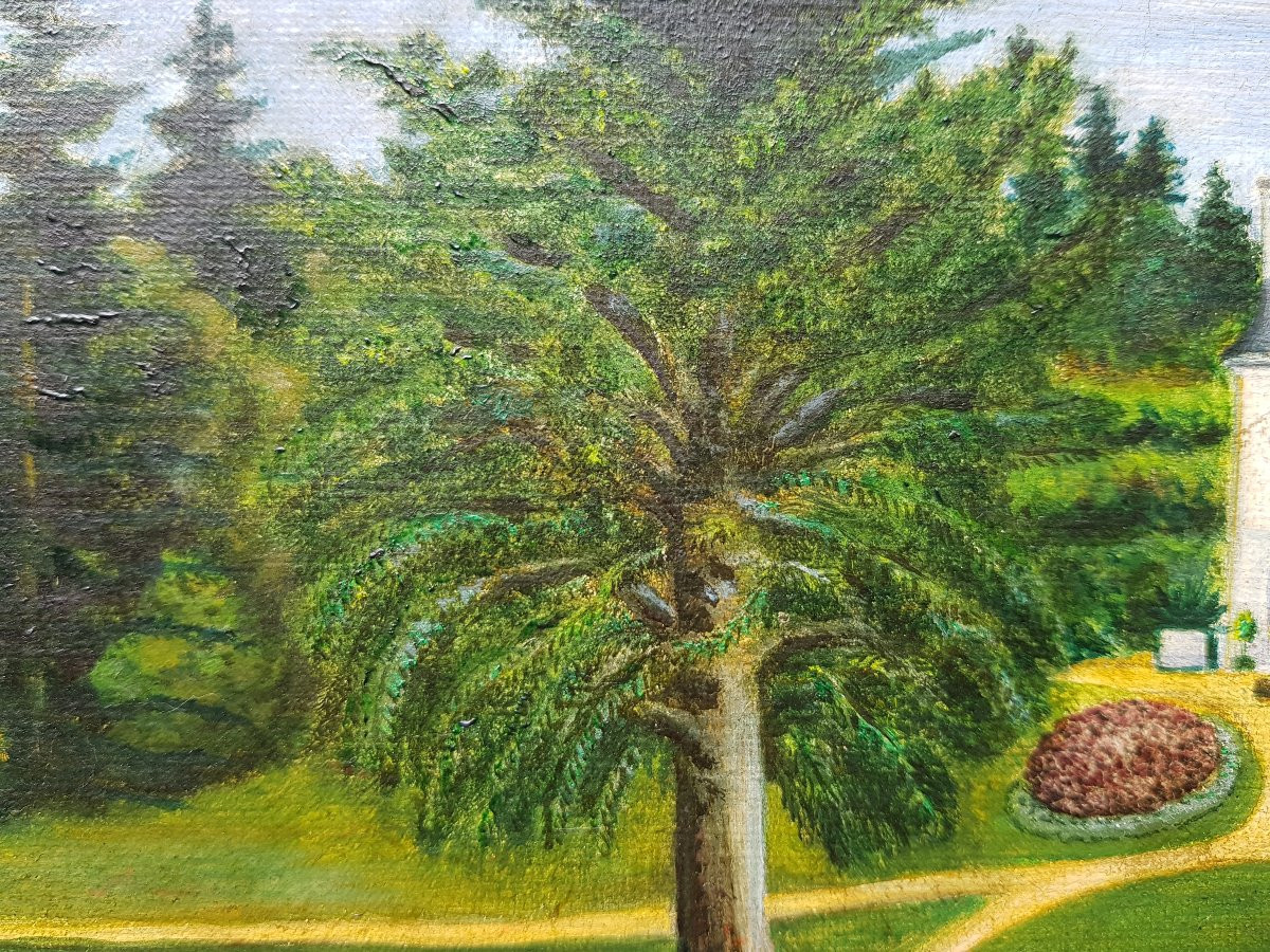 Naive School - Oil On Canvas - Signed Henri Rousseau-photo-5