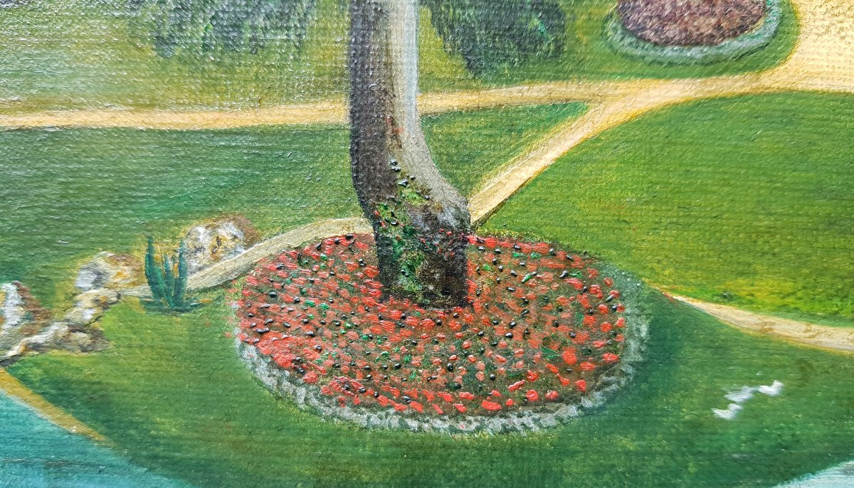 Naive School - Oil On Canvas - Signed Henri Rousseau-photo-6