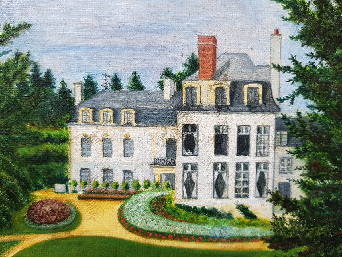 Naive School - Oil On Canvas - Signed Henri Rousseau-photo-7