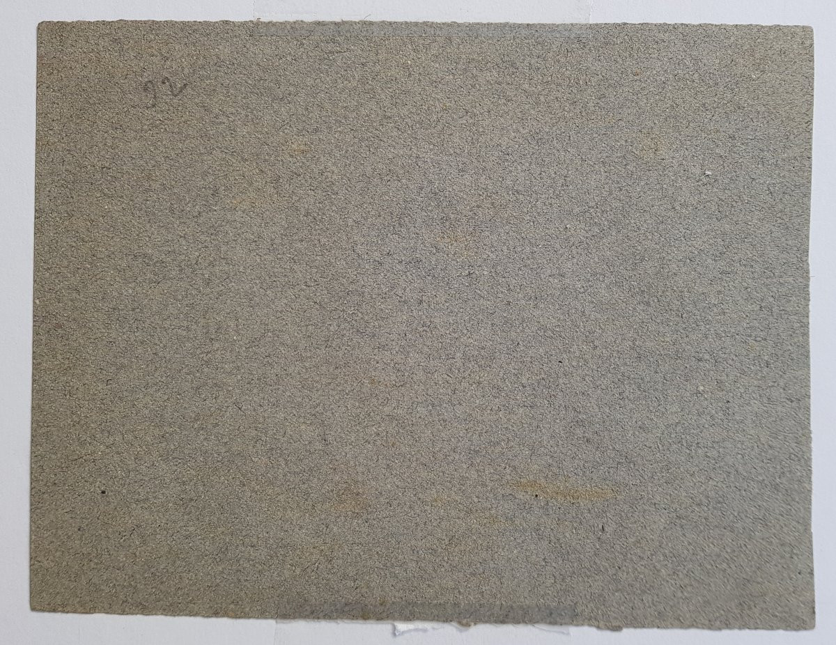 Etienne DINET - Gouache orientaliste - Feu de camp-photo-2