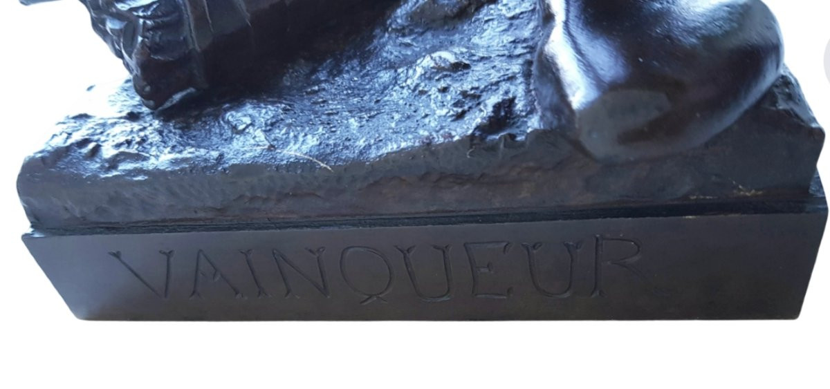 Grande sculpture - Bronze - 54 cms - MARIOTON-photo-3