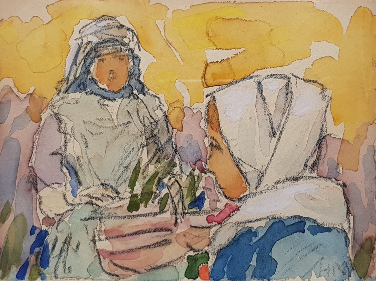 Henry MORET - Pont-Aven - Aquarelle - Bretonnes