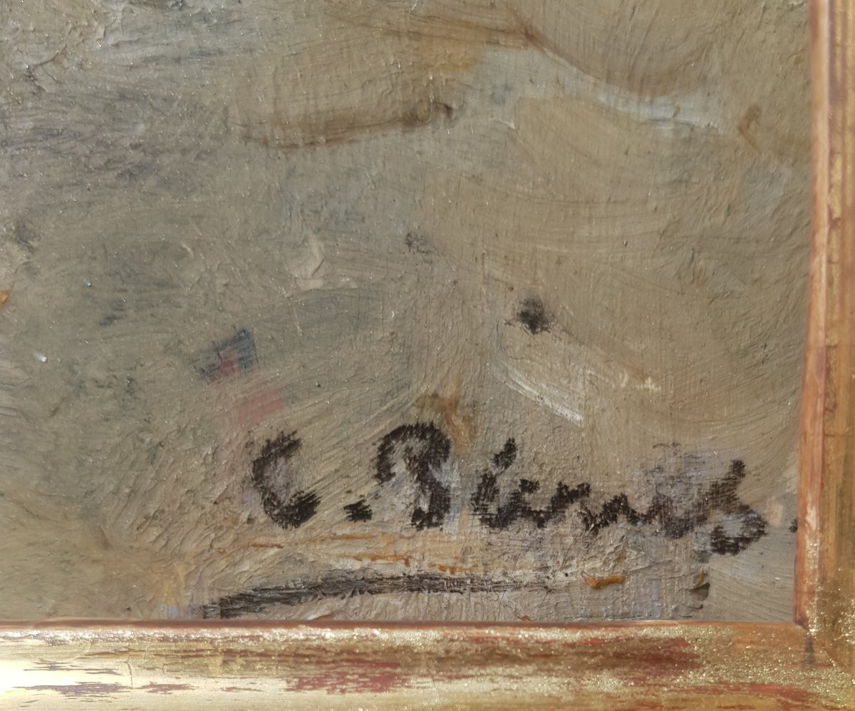 Pecrus - Oil On Panel - 1880 - Montmartre, Paris-photo-2