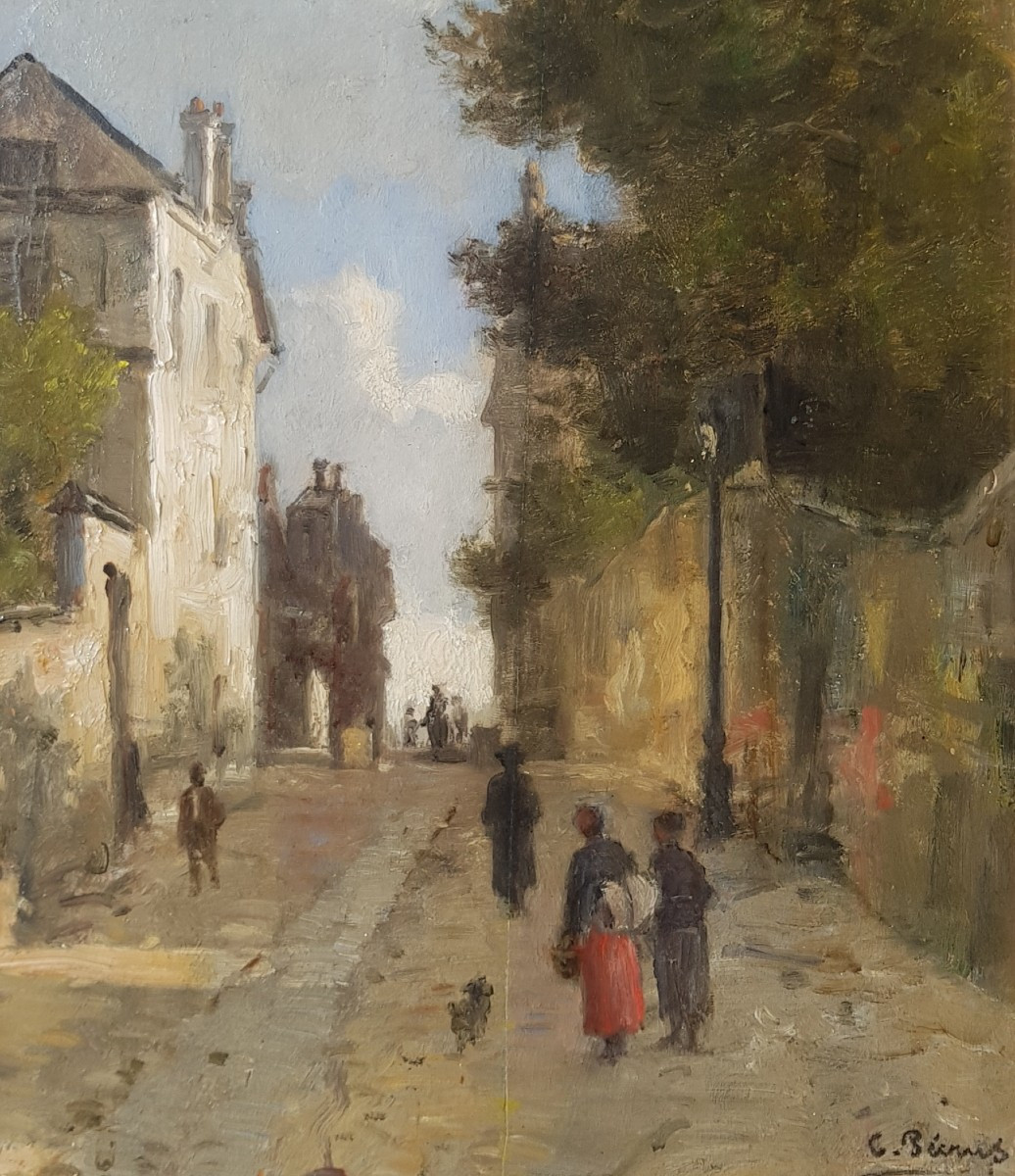 Pecrus - Oil On Panel - 1880 - Montmartre, Paris
