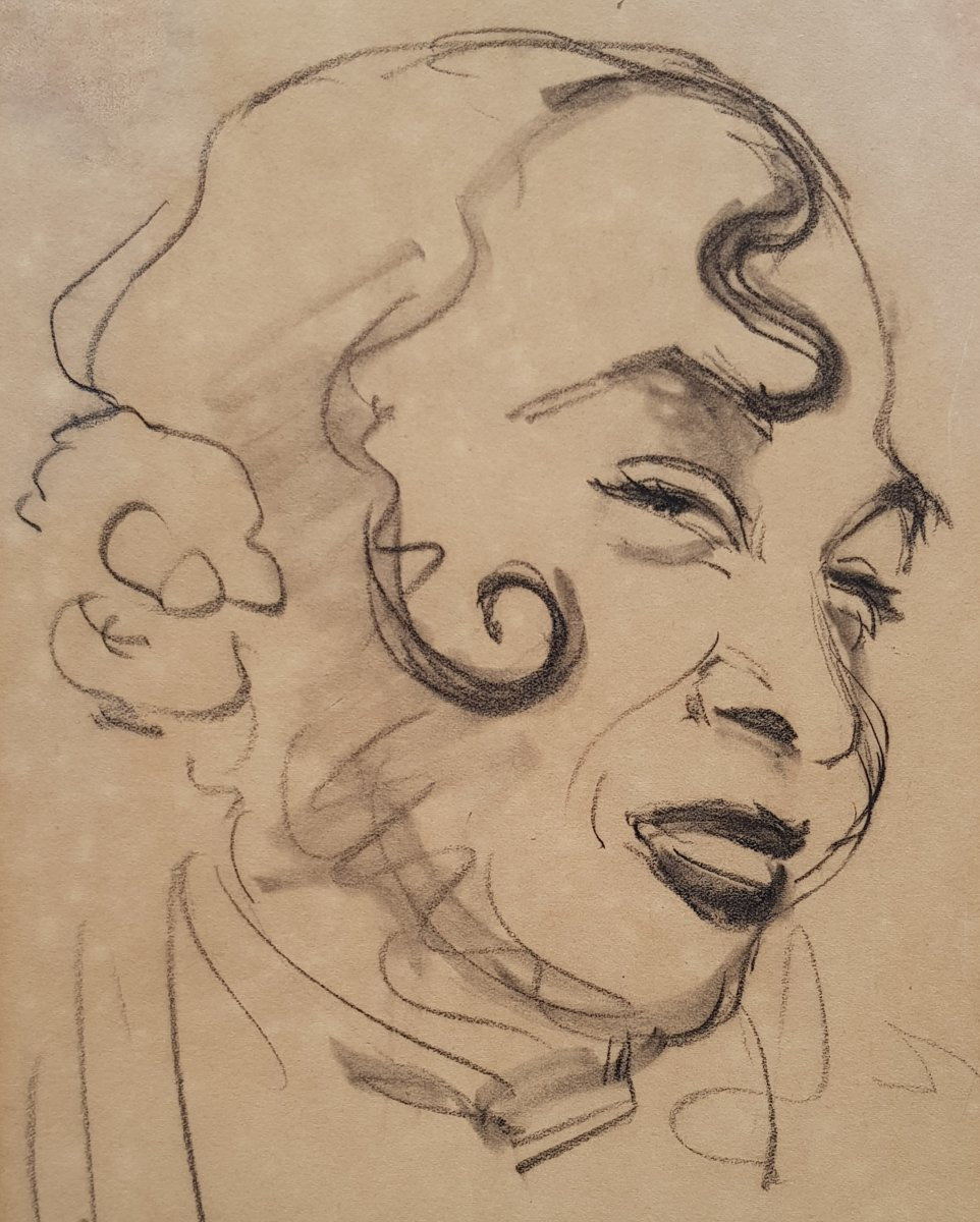 PICABIA - Dessin - Portrait de femme - CERTIFICAT-photo-7