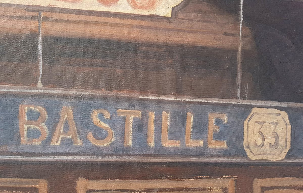 Zeytline - Oil On Canvas - Belle Epoque - Omnibus, Paris-photo-7