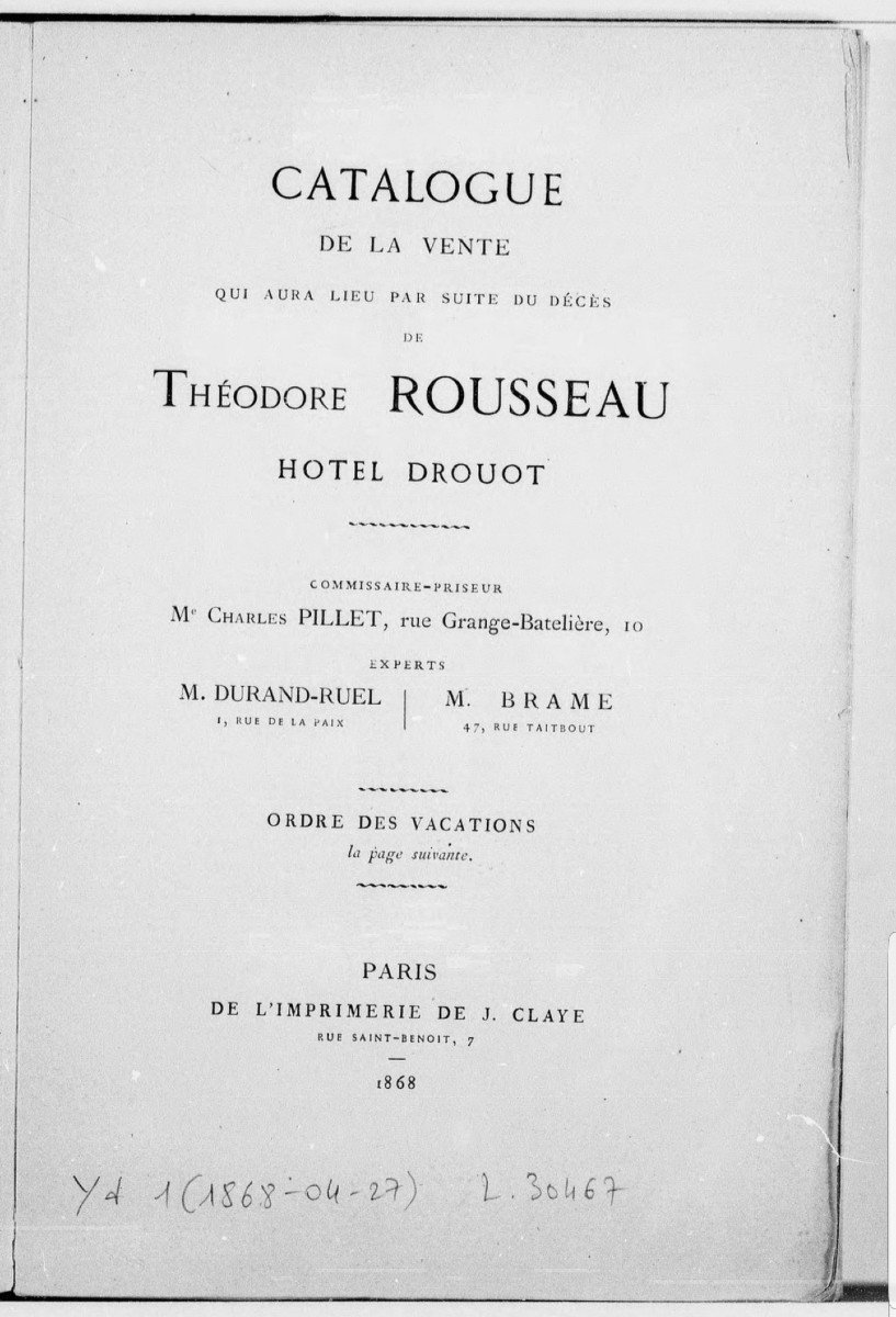 Theodore Rousseau - Large Drawing - Rocky Landscape - 1842-photo-8
