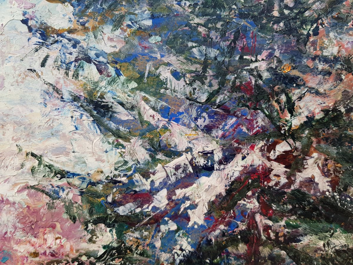 Victor CHARRETON - Huile 33 x 41 cms - Paysage enneigé-photo-7