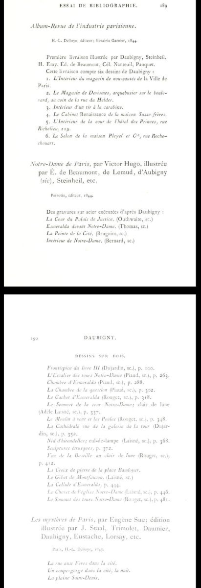 Daubigny - Esmeralda And Notre-dame Paris - Drawing 1840-photo-5