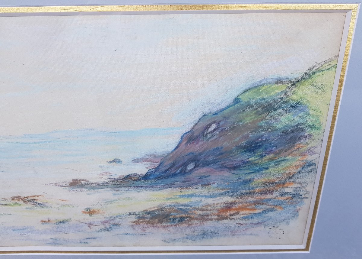 SCHUFFENECKER - Grand pastel - Ecole Pont Aven-photo-2