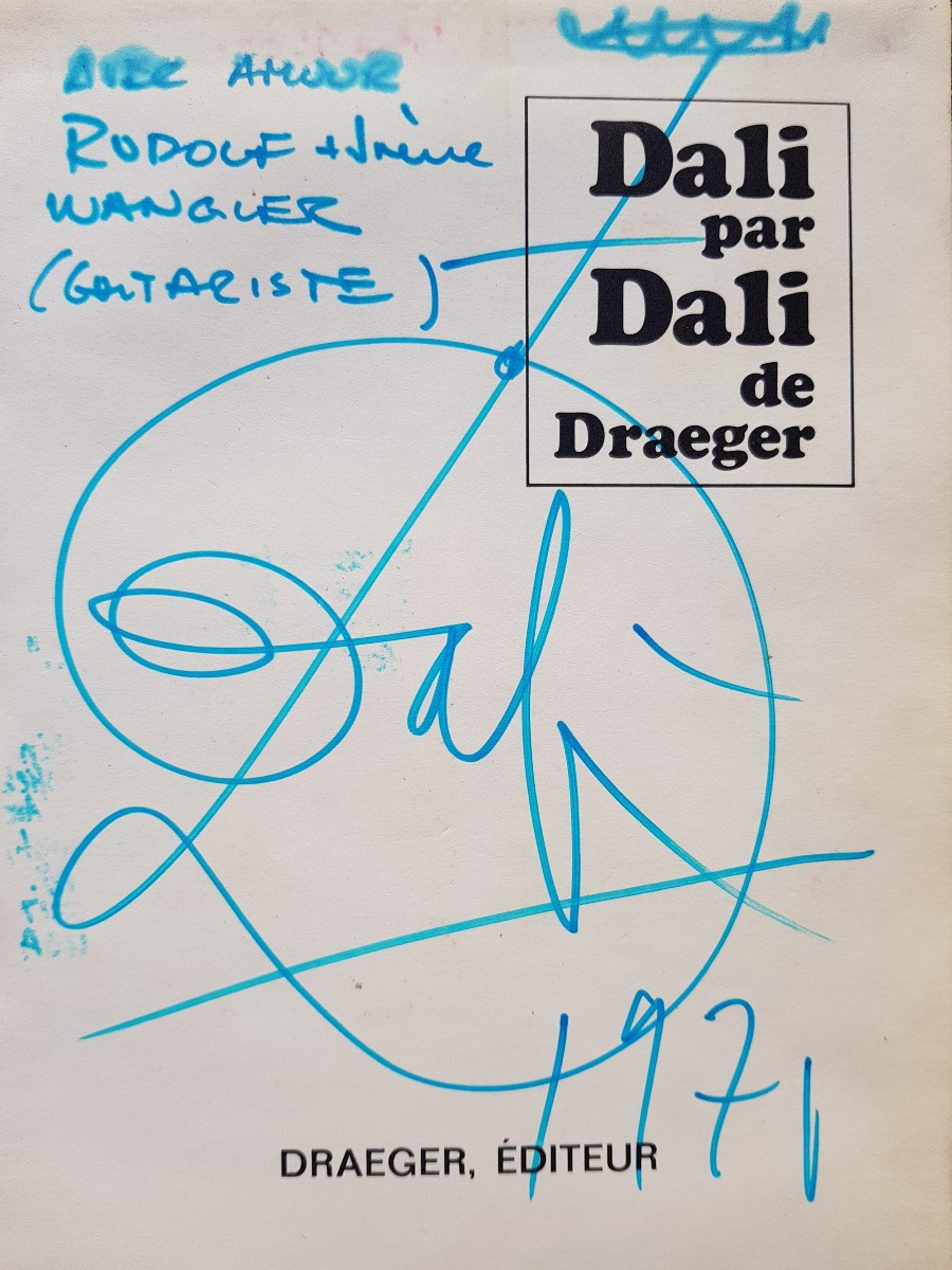 Salvador DALI - Dessin - Livre dédicacé - 1971