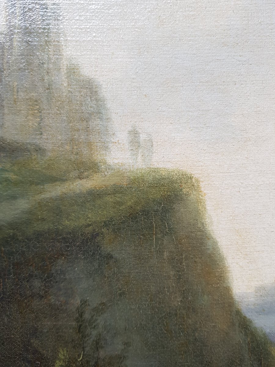 Jean-Victor BERTIN - Huile sur toile - 1800 - Paysage d'Italie-photo-5