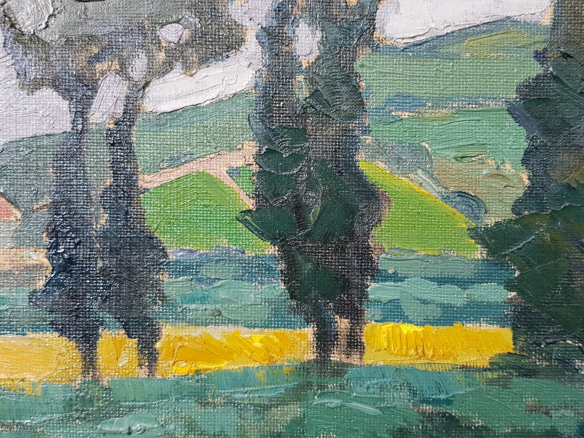 Edouard Cortès - Oil On Canvas - Seaside, Brittany-photo-1