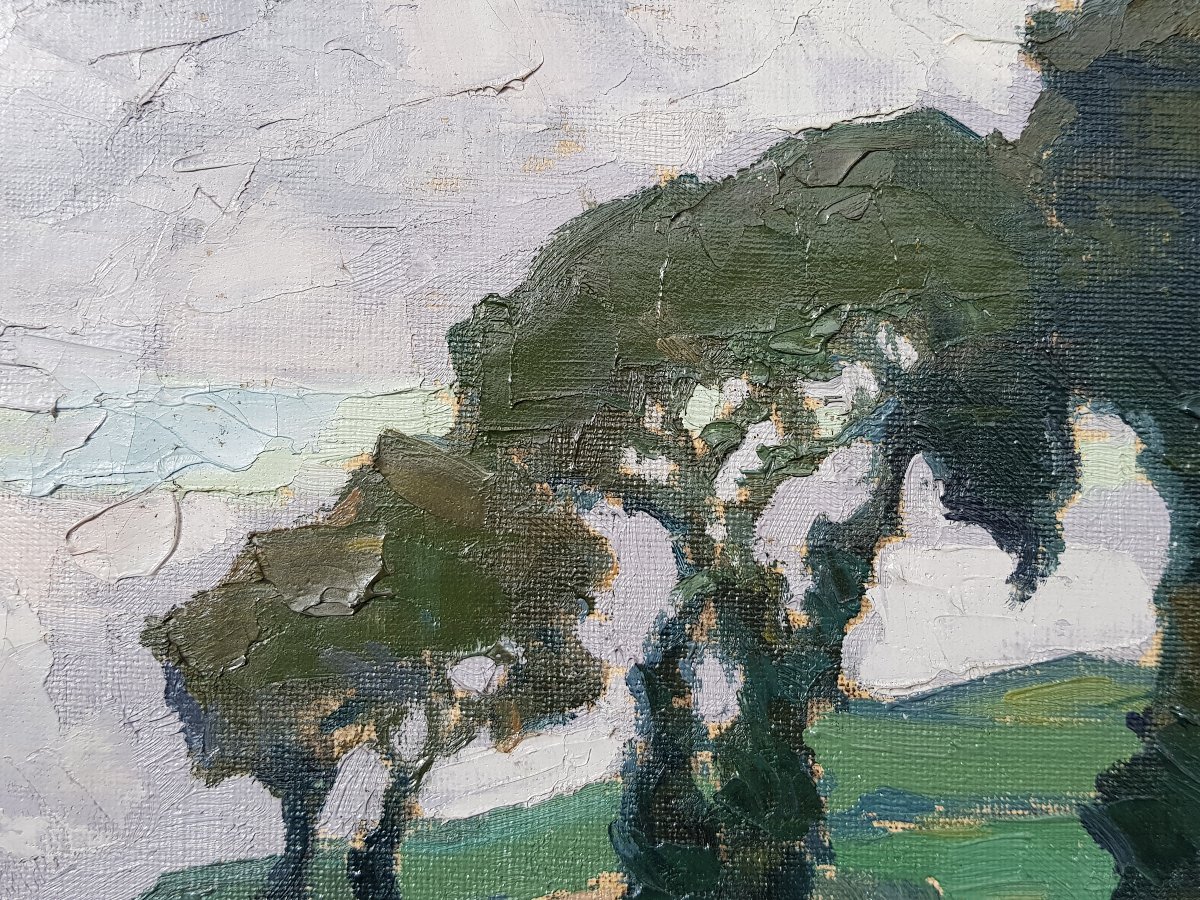 Edouard Cortès - Oil On Canvas - Seaside, Brittany-photo-6