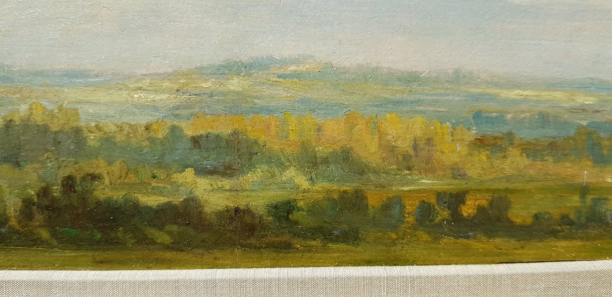 Theodore Rousseau - Landscape 1830 - Certificate / C.o.a-photo-1