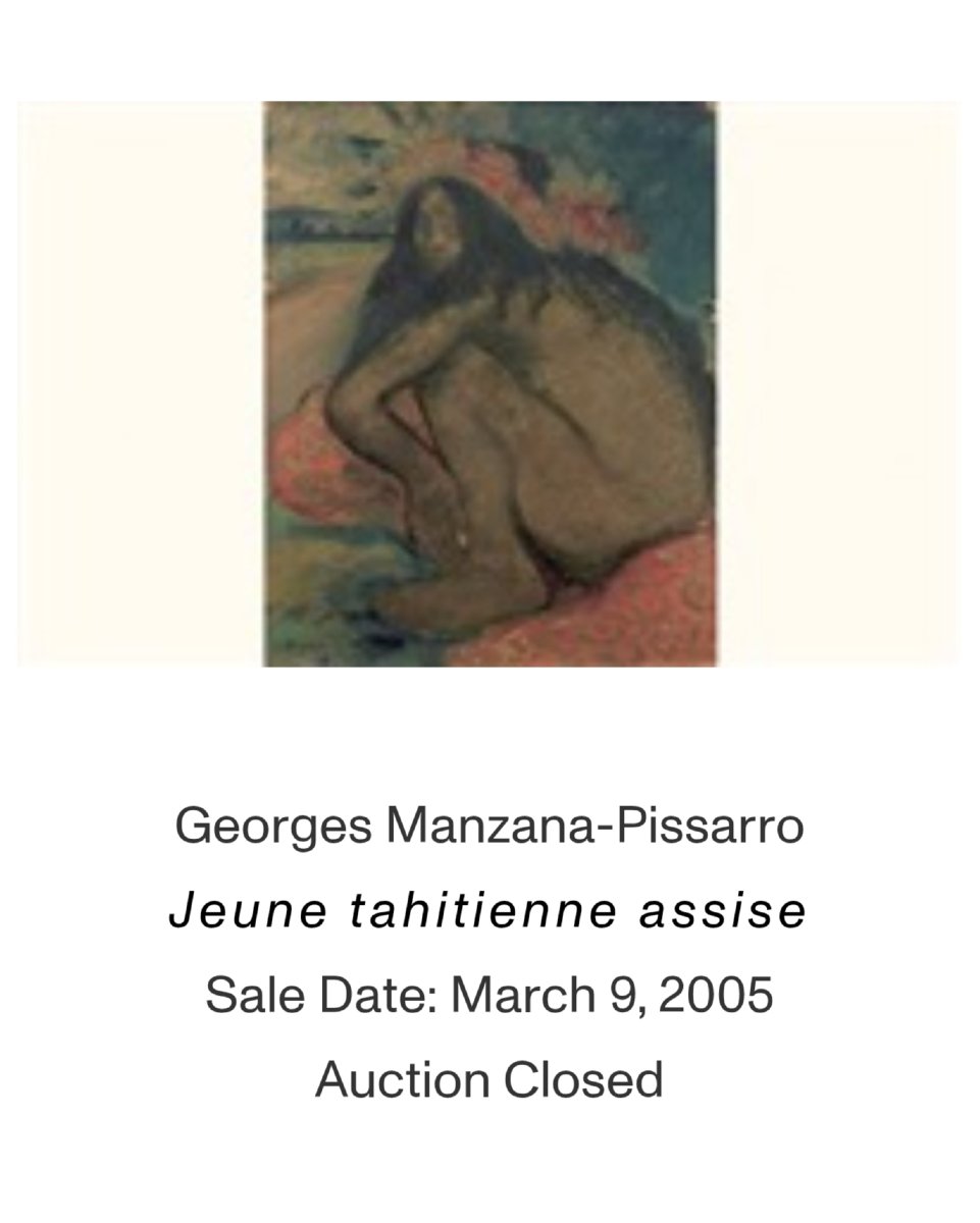 Manzana Pissarro - 65 X 51 Cm - Young Tahitian Woman-photo-7