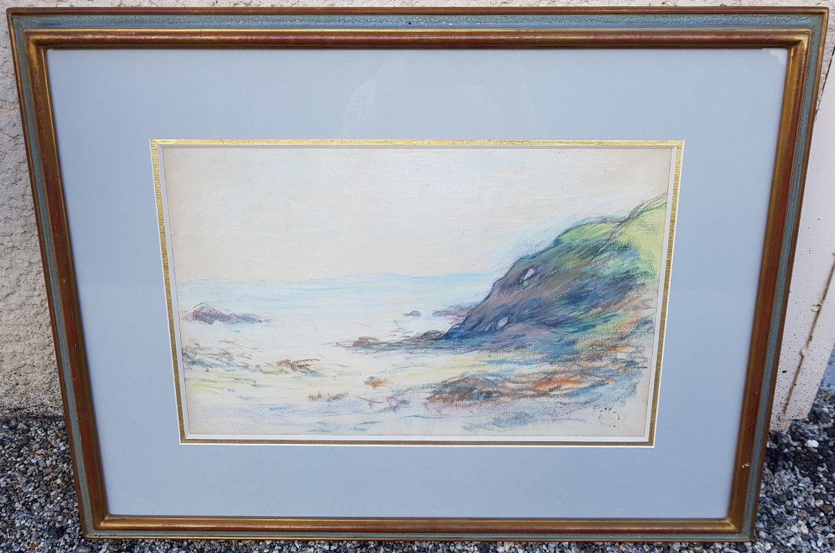 Schuffenecker - Large Pastel - Pont-aven School - Seashore-photo-2