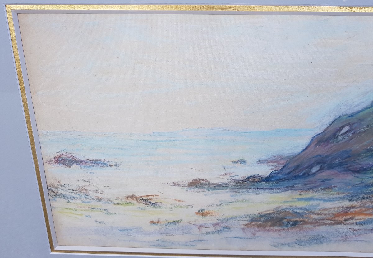 Schuffenecker - Large Pastel - Pont-aven School - Seashore-photo-1