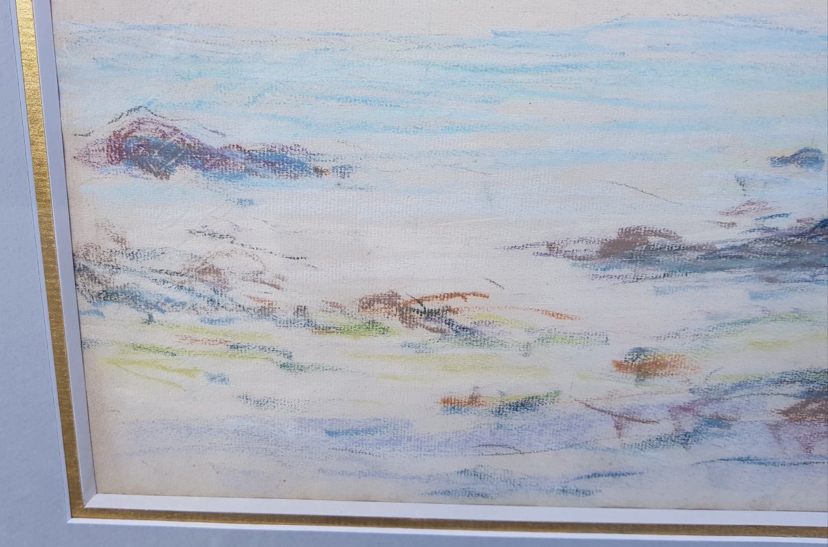 Schuffenecker - Large Pastel - Pont-aven School - Seashore-photo-5