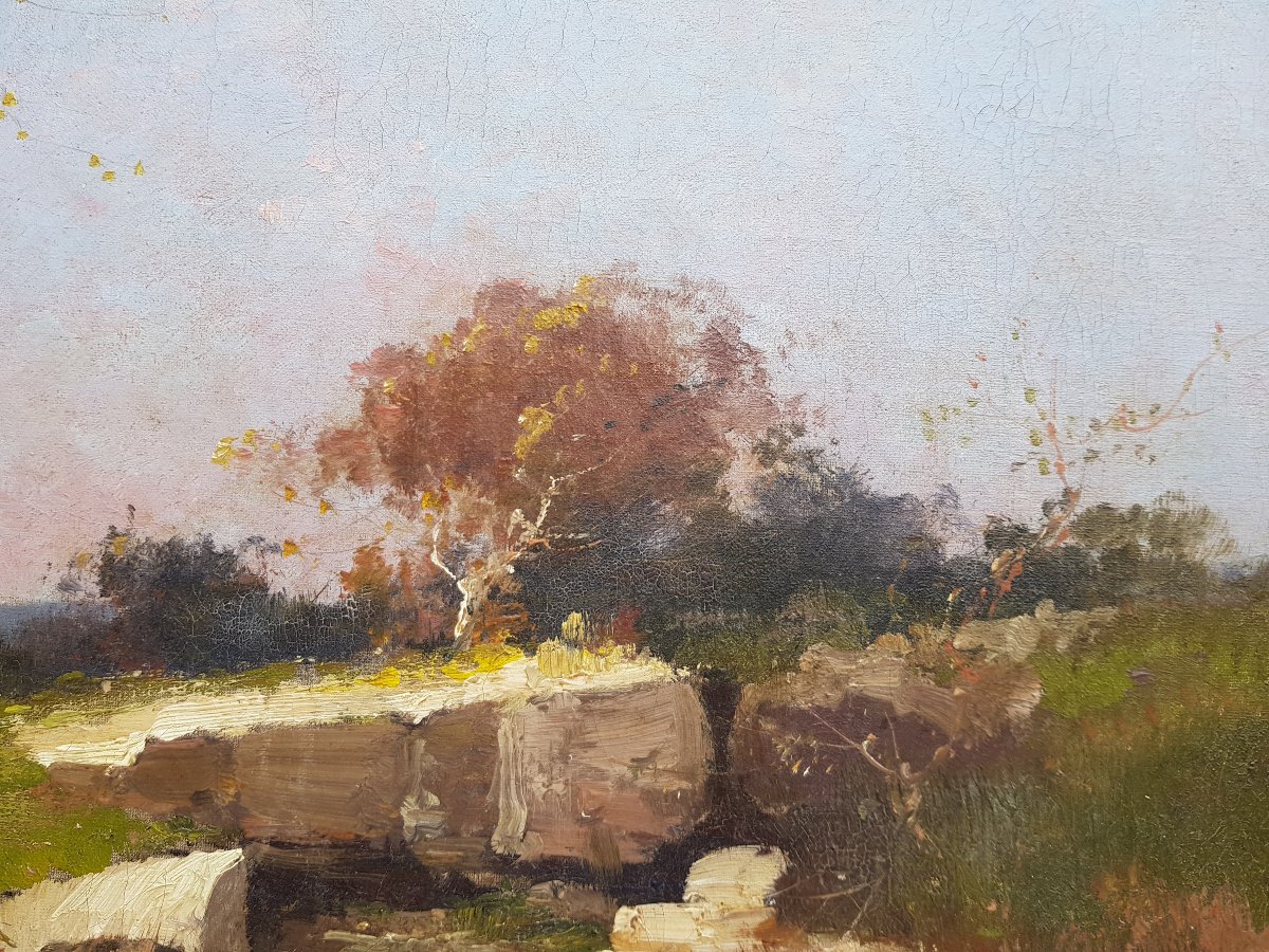 Eugene Galien Laloue - Large Oil On Canvas - Landscape-photo-3