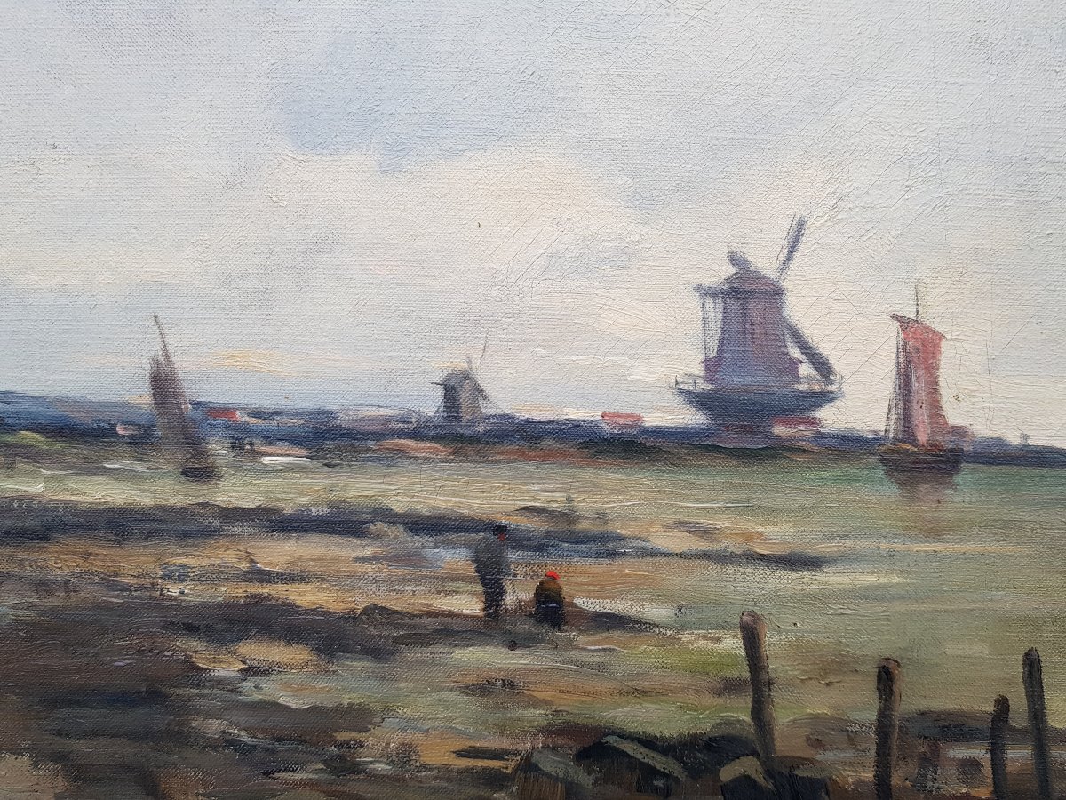 DELPY - Huile sur toile - 60 x 73 cms - Voiliers en mer-photo-2
