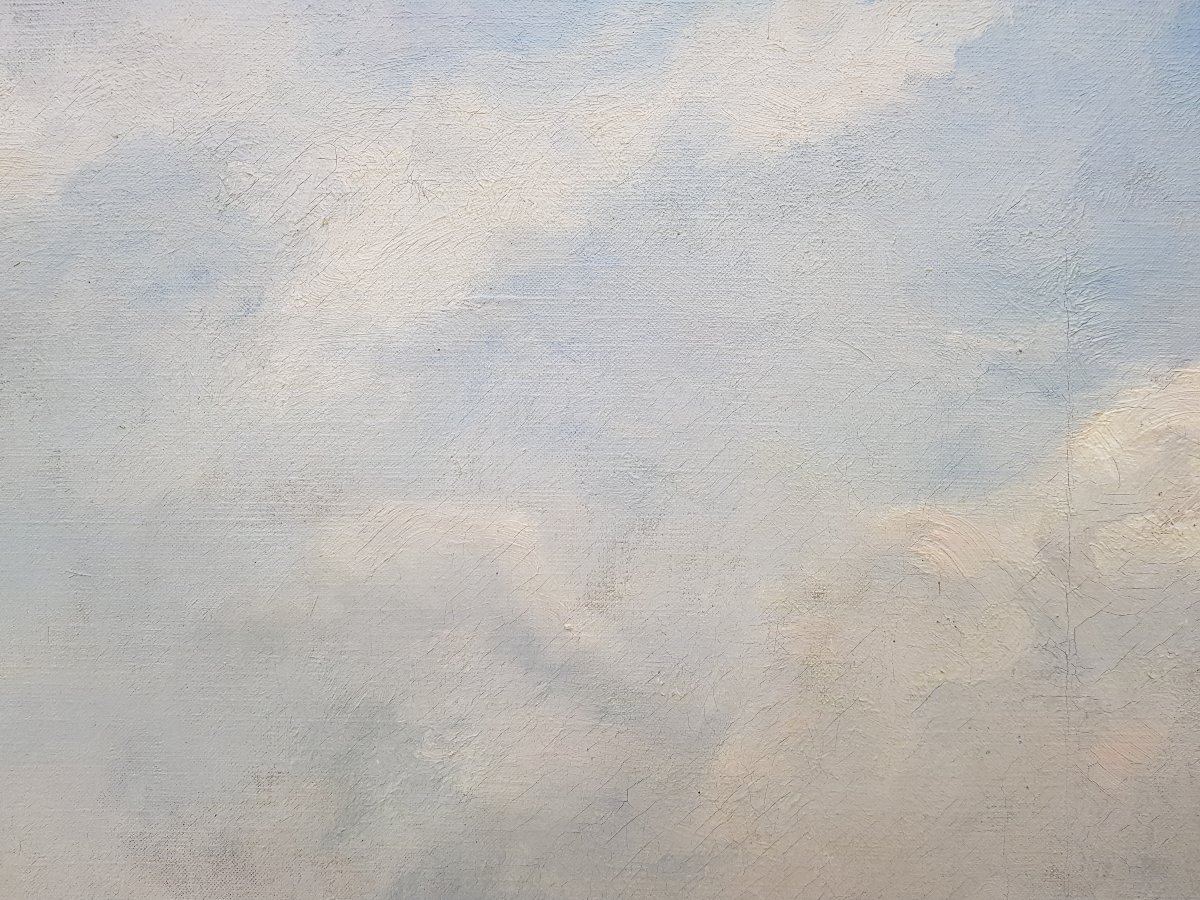 DELPY - Huile sur toile - 60 x 73 cms - Voiliers en mer-photo-4