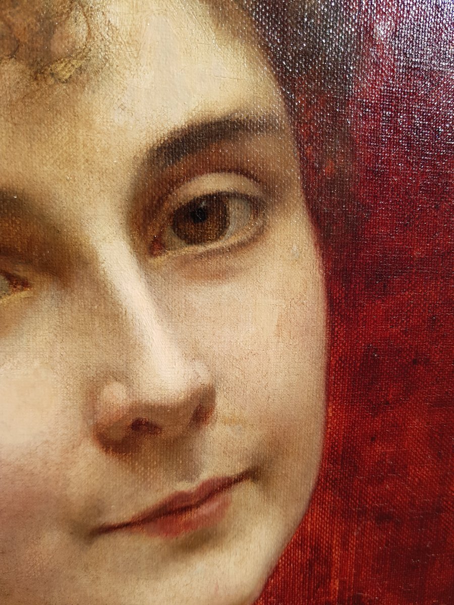 Chantron - Oil On Canvas - 1884 - Woman Portrait-photo-1