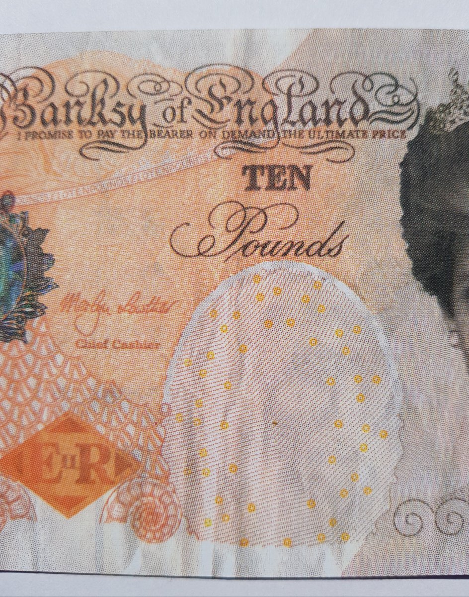 BANKSY - BILLET LADY DI - CERTIFICAT AUTHENTICITÉ-photo-3