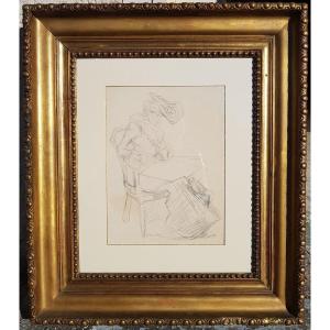 Jacques VILLON - PORTRAIT DE SA FEMME, GABY - 1905