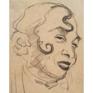 Francis Picabia - Drawing - Woman Portrait - C.o.a 